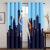 Dallas Basketball Mavericks Blackout Curtains Drapes For Window Treatment Set